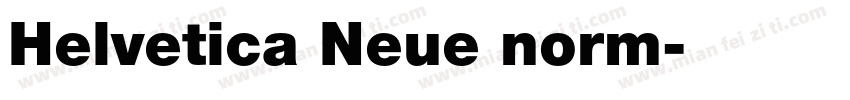 Helvetica Neue norm字体转换